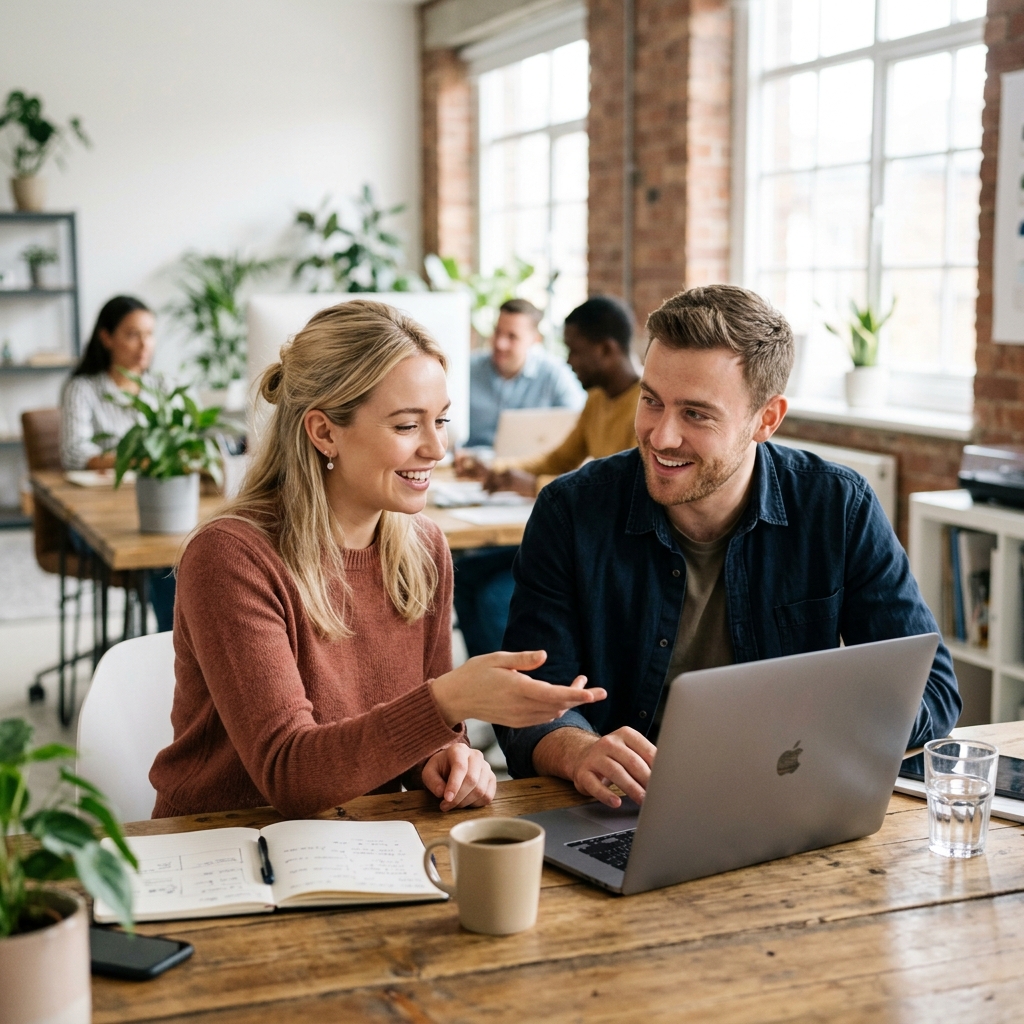 Creative team at work